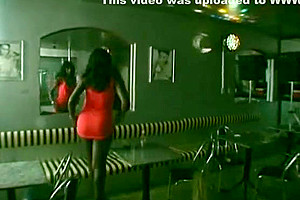 ebony Strippers And A Waiter