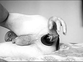 eggplant in ass black and white