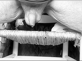 eggplant in ass black and white