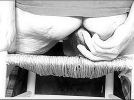 eggplant in ass black and white