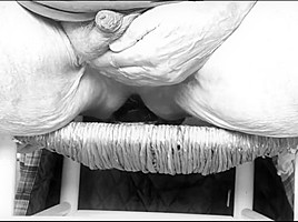 eggplant in ass black and white