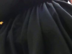 gets up the skirt of a delicious blonde