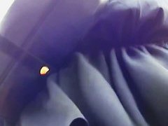 gets up the skirt of a delicious blonde