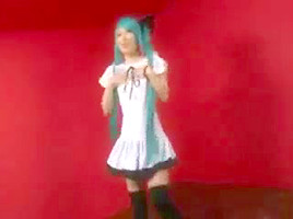 hatsune miku squirting cosplay