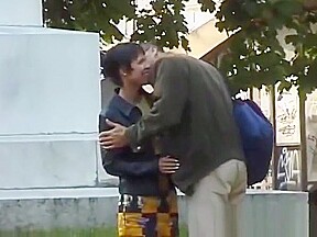 horny Milf gets deep anal fucked in a public park