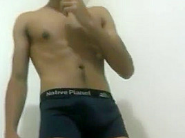 indian boy showing his body