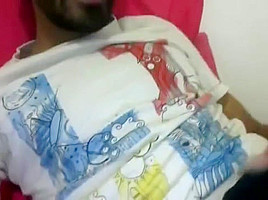 indian boy showing his body