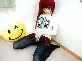 kigurumi stroking