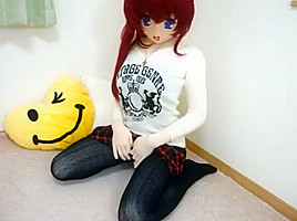 kigurumi stroking