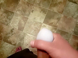 kitchen jerk while wife is in shower