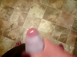 kitchen jerk while wife is in shower
