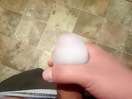 kitchen jerk while wife is in shower