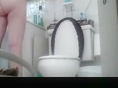 sexy wife caught on toilet
