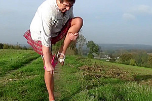 shemale transvestite school outdoor dildo anal inflate toy l
