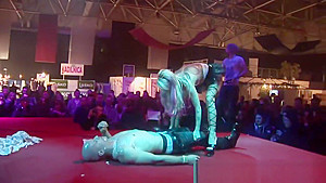 show on public show stage