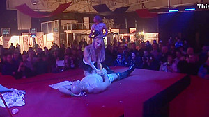 show on public show stage
