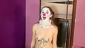 slow motion boob bouncing  breast b cub hard nipples sexy clown