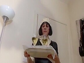 slutty sissy maid blowjob