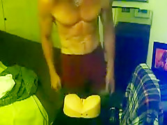 str8 guy fucking fake pussy