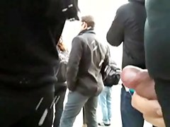 straight guy cumshot in public