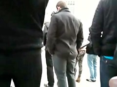 straight guy cumshot in public