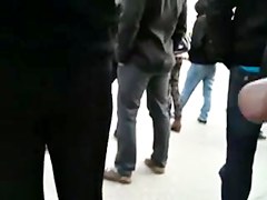 straight guy cumshot in public