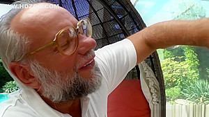 teen 18+ Angelina Julie gives special surprise to grandpa