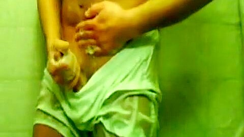 teen 18+ Boy Taking A Shower