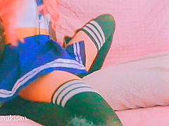 teen 18+ Japanese Girl Humping Pillow After School In Uniform Parents Are At Home Uncensored Pinkpuss