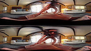 teen 18+ Tia Cyrus rides your dick like the slut she is in VR