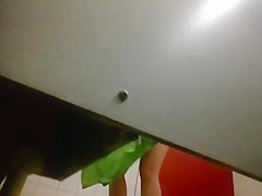 teen 18+ changing in pool cabin