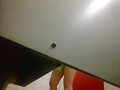 teen 18+ changing in pool cabin
