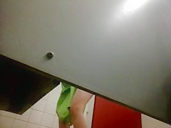 teen 18+ changing in pool cabin
