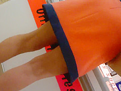 upskirt french mature in supermarket