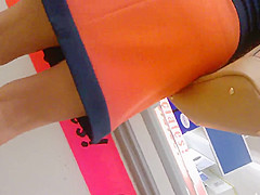 upskirt french mature in supermarket