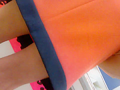upskirt french mature in supermarket