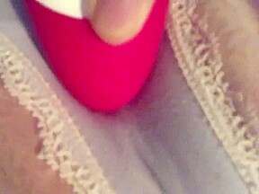 vibe over wet panties with contraction orgasm