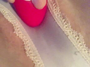vibe over wet panties with contraction orgasm