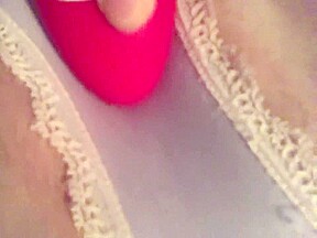 vibe over wet panties with contraction orgasm