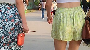 video with hot-ass chick walking on the street
