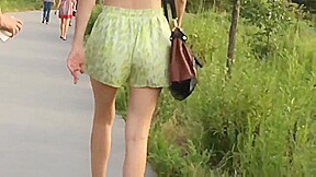 video with hot-ass chick walking on the street