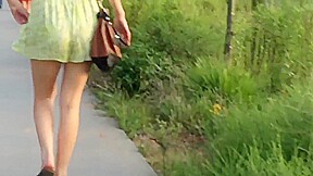 video with hot-ass chick walking on the street